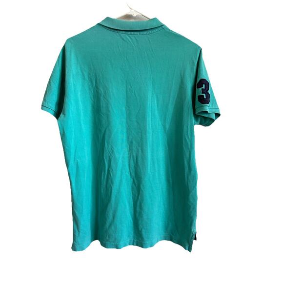 y2k Polo Rugby Shirt Big Pony Logo #3 Us Assn. Mint Preppy Nautical Med - Picture 3 of 9